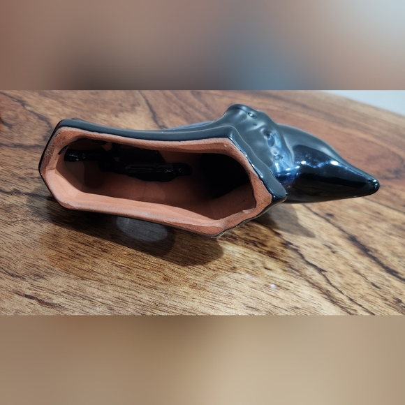 Terracotta Painted Ombre Blue Dolphin Figure - Picture 3 of 9